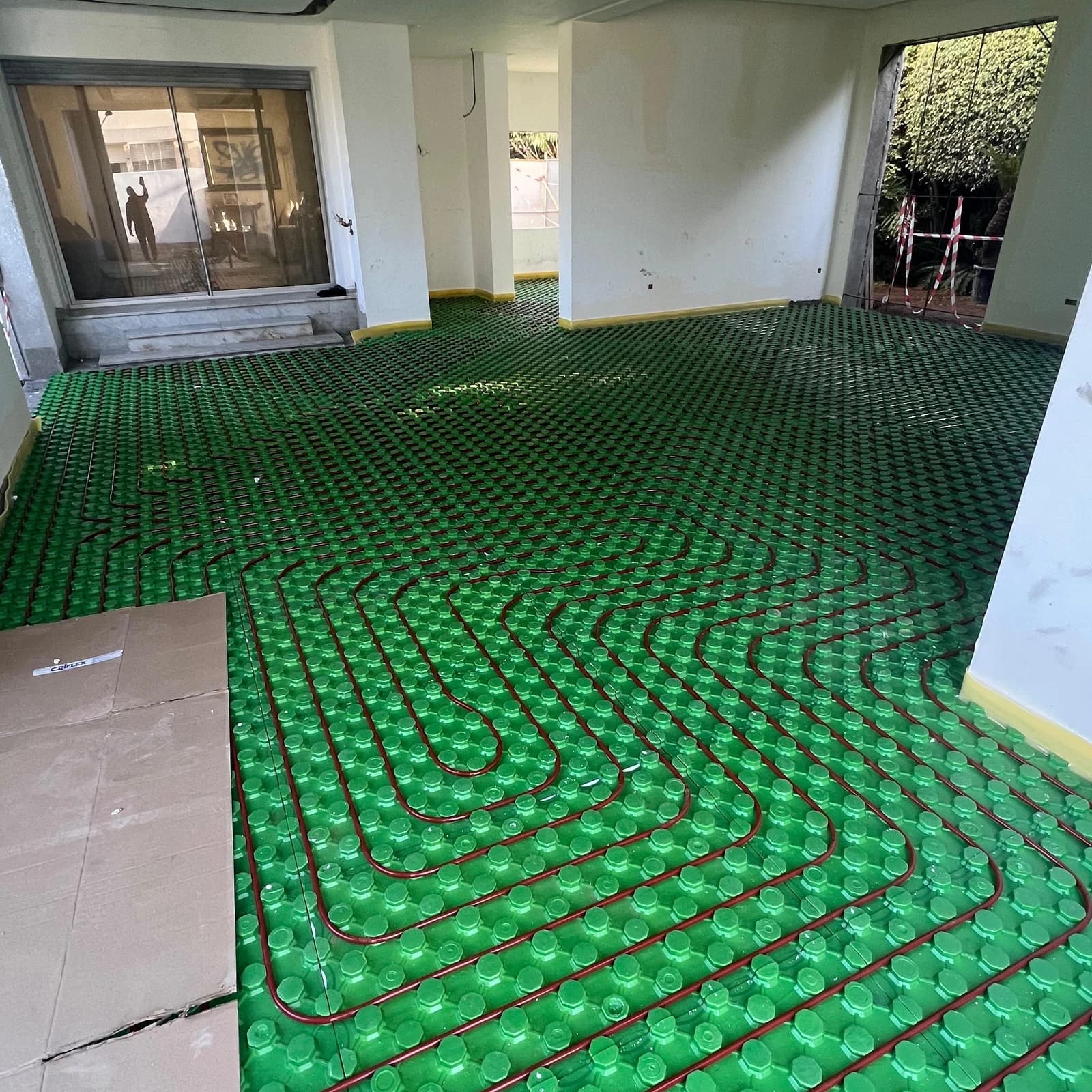 travaux de chauffage de sol