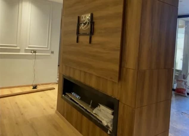 Habillage Murale en bois+ meuble Tv  — photo 3/3