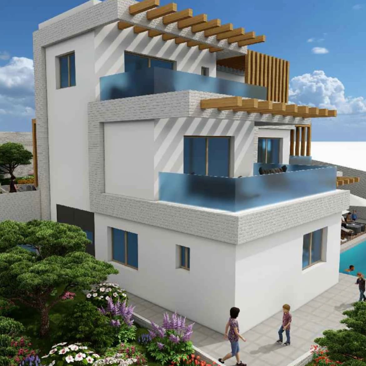 Construction d'une villa