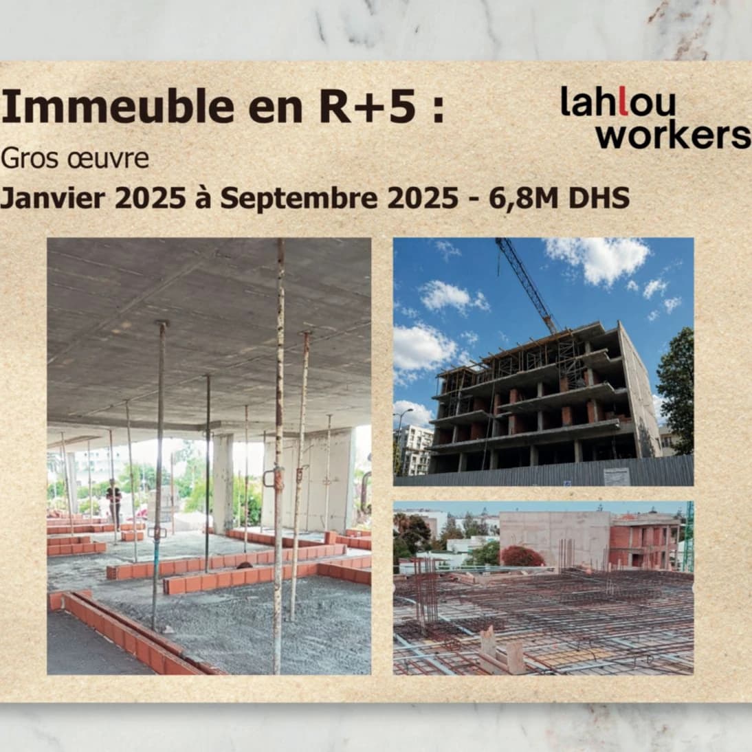 Construction d'un immeuble en R+5 Construction d'un immeuble en R+5