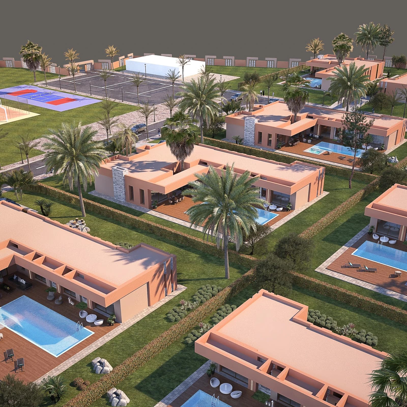Projet de 28 villas de luxe – Marrakech Projet de 28 villas de luxe – Marrakech