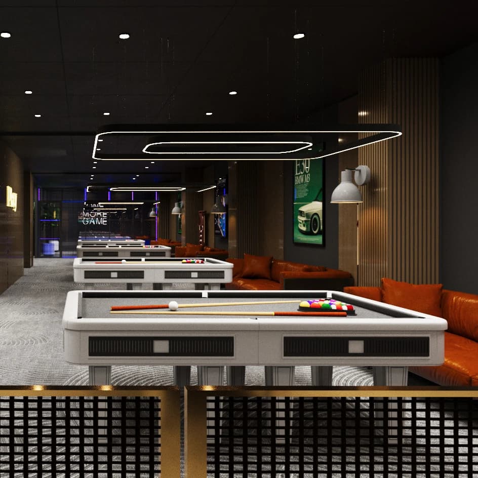 Aménagement d'une salle de Billard — photo 3/4 Aménagement d'une salle de Billard — photo 3/4