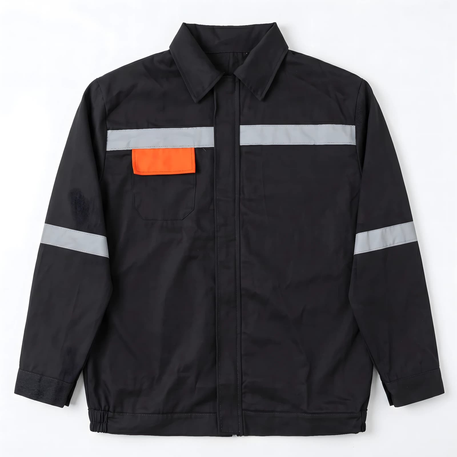 Veste et pentalon de travail gris-orange Veste et pentalon de travail gris-orange