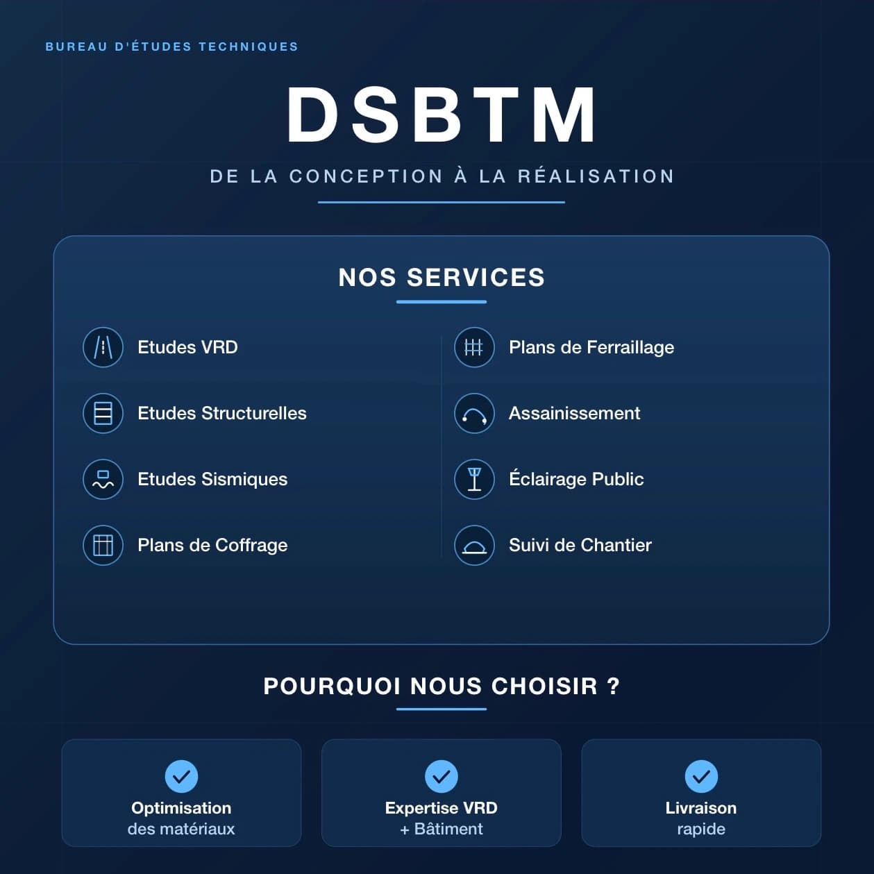DSBTM – Nos Services VRD & Structure DSBTM – Nos Services VRD & Structure