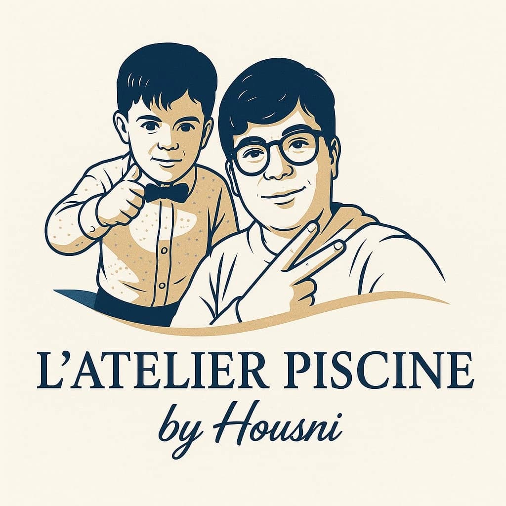 Logo L'atelier piscine by housni Logo L'atelier piscine by housni