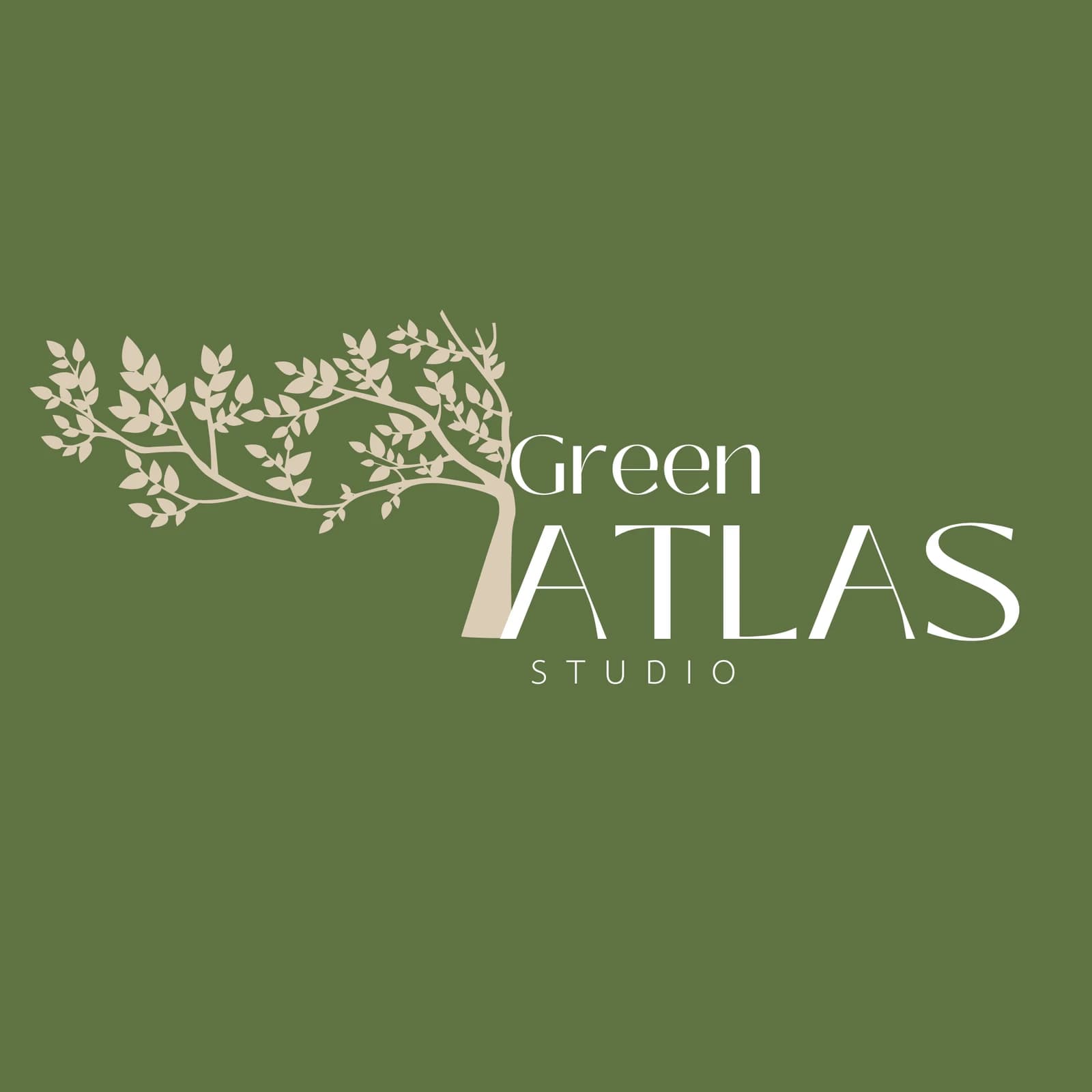 Logo Green Atlas Studio Logo Green Atlas Studio