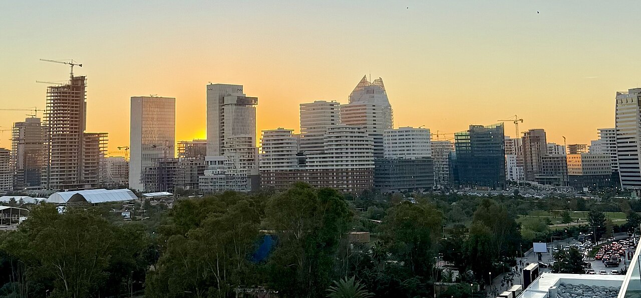 Casablanca vue ville construction BTP 2026